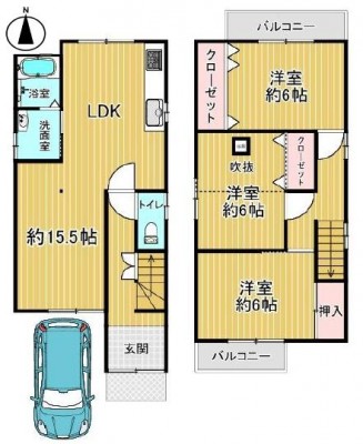 ☆2沿線利用可
☆南向き
☆駐車1台可
☆LDK約15.5帖