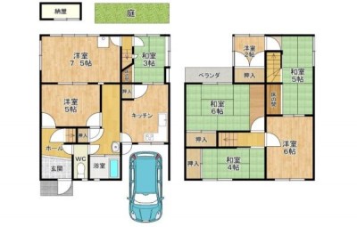 ☆南側に庭あり
☆納屋あり
☆市バス神川小学校前停　徒歩２分