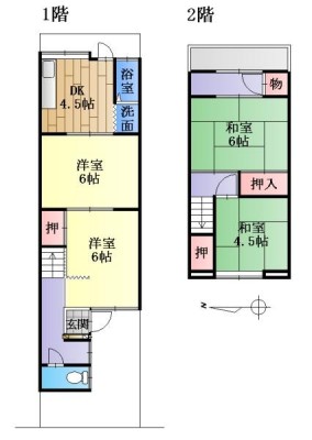 ・増築未登記部分有ります。
・建蔽率が超過しております。